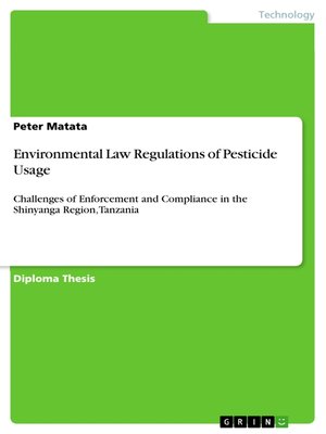 cover image of Environmental Law Regulations of Pesticide Usage